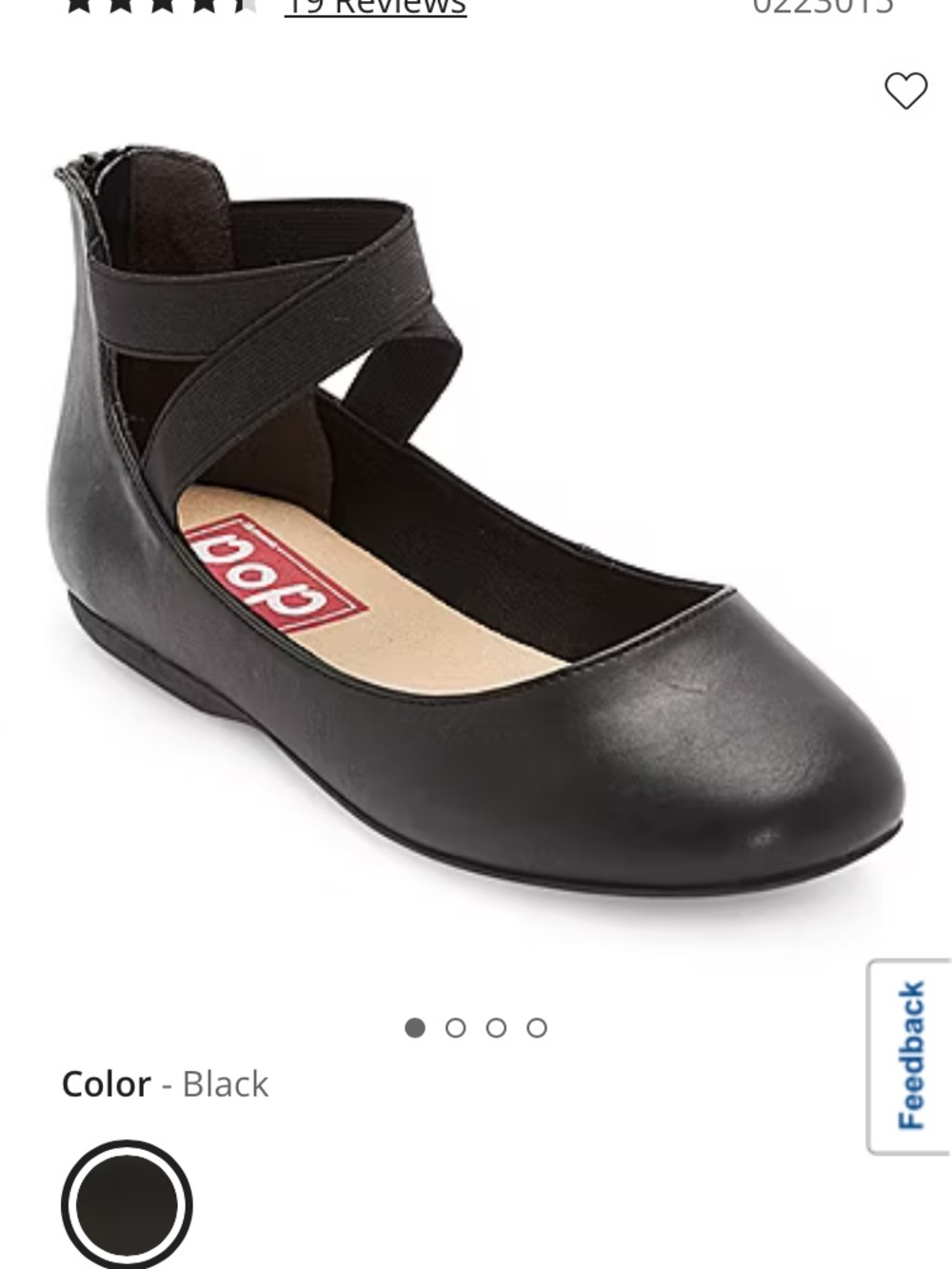 POP Women’s Black Ballet Style Shoe 8.5